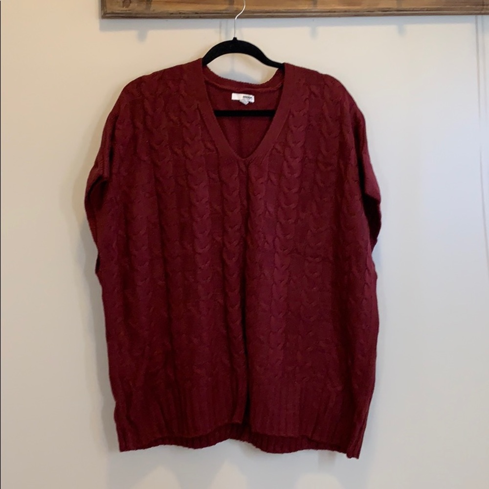 Sonoma sleeveless vneck cable knit sweater